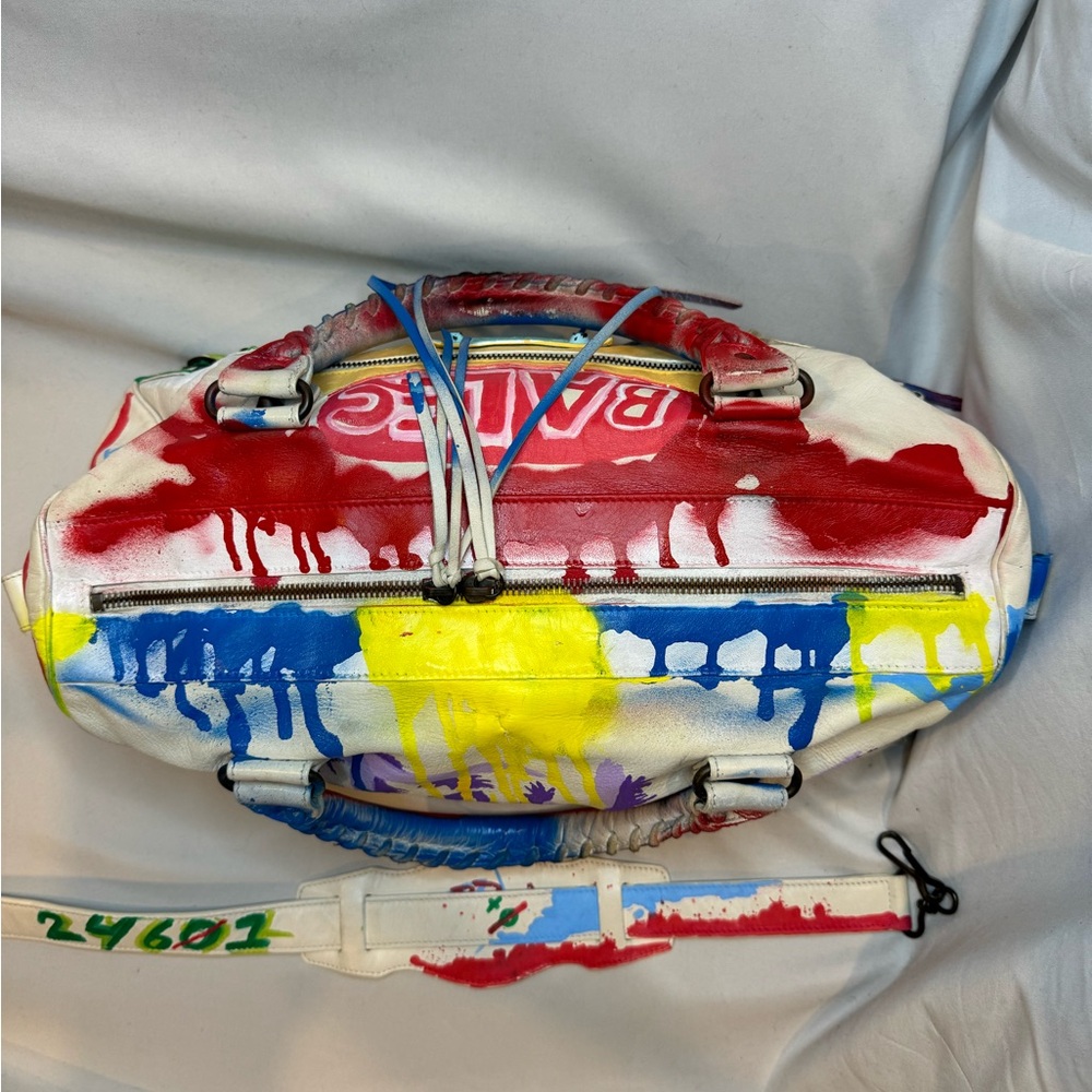 Custom painted Balenciaga city bag (custom painted 1 of 1) - Picture 2 of 7